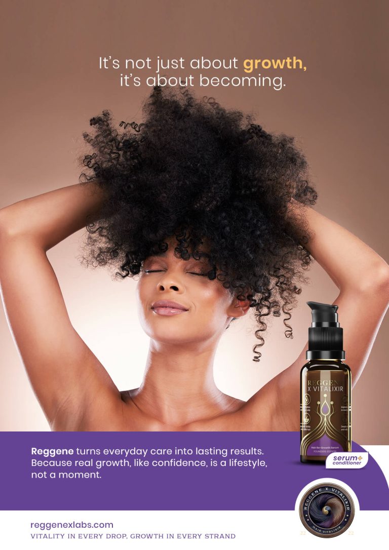 It's not just about growth, it's about becoming — woman with voluminous curls